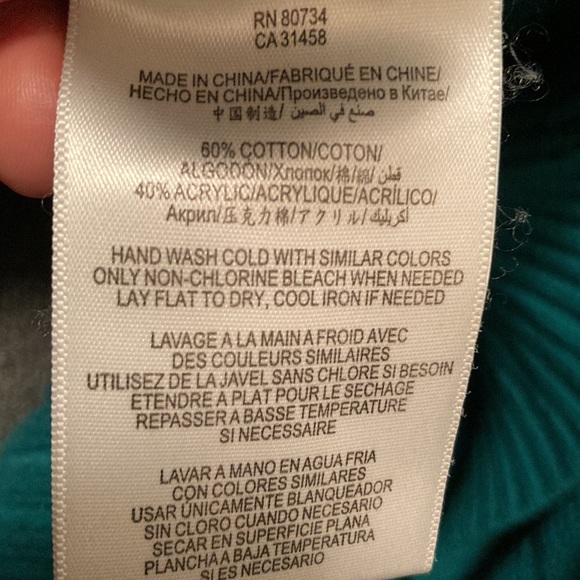 Teal BCBG Hi-Lo Sweater XXS - Picture 5 of 5